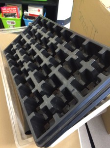 Tray for peat pellets