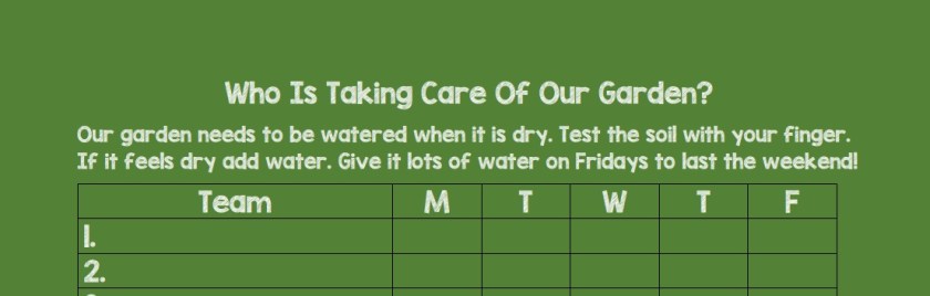 Garden Maintenance Schedule Screenshot